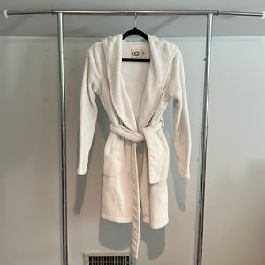 White UGG Fuzzy Robe